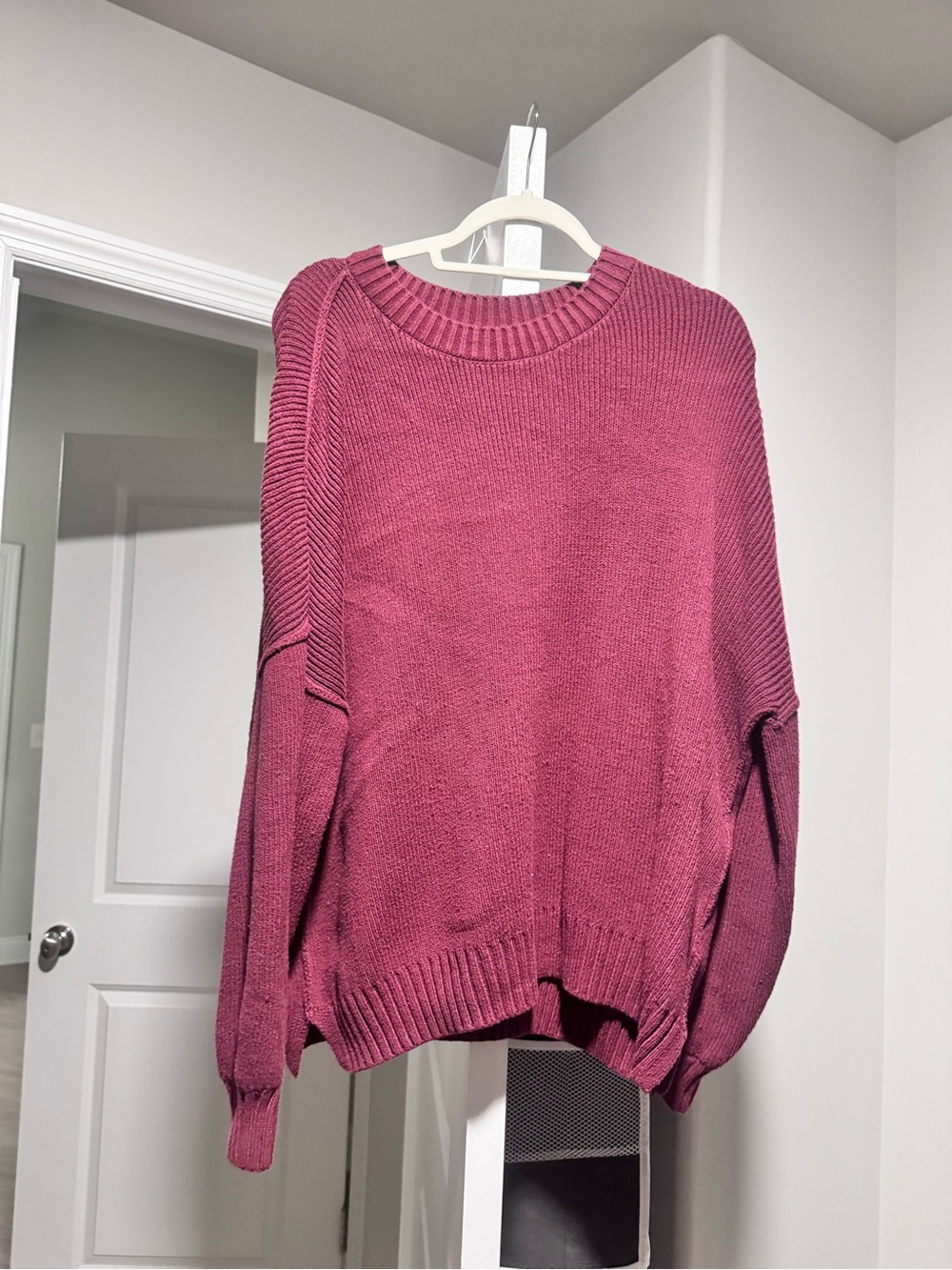 Hollister Women's Ribbed Crewneck Sweater - Rose Pink